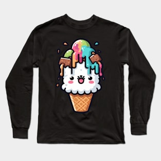 Fluffy ice cream Long Sleeve T-Shirt